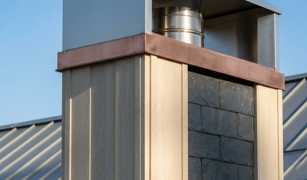 lead filtering strategy for home service companies illustrated with premium chimney material detail and natural lighting