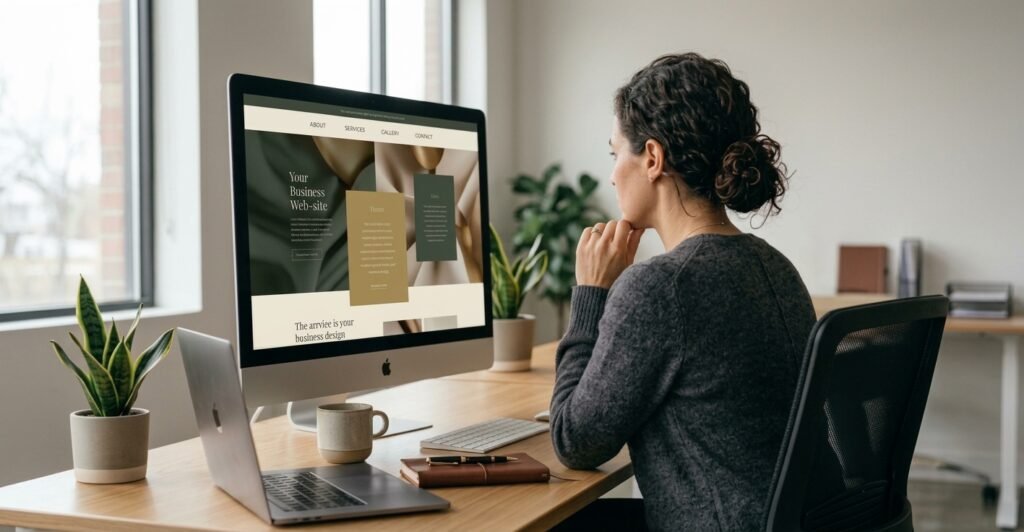A website homepage illustrating website clarity through messaging that communicates a company's products or services.